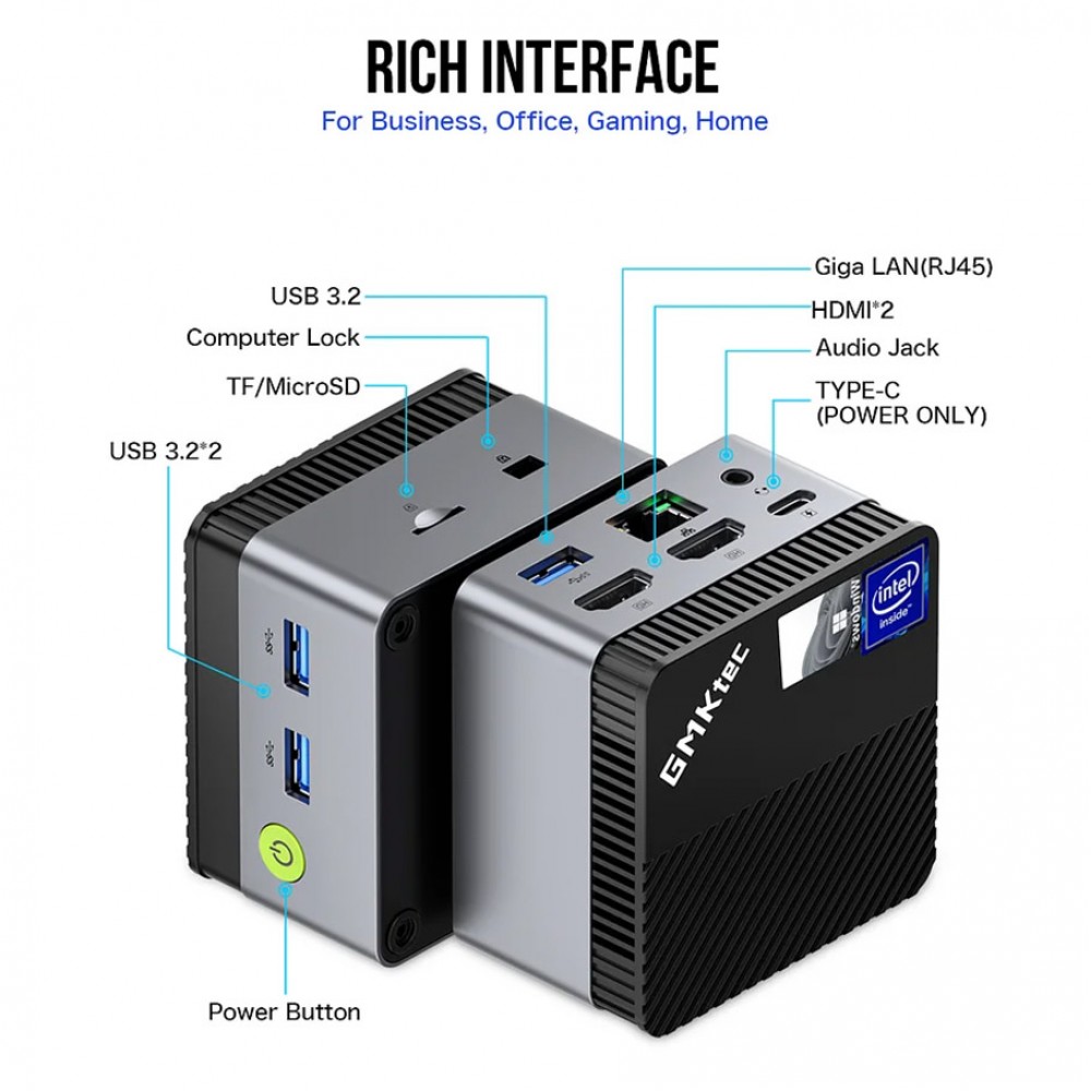 GMKTec G5-512 Intel N97 12 GB RAM 512 GB SSD W11Pro
