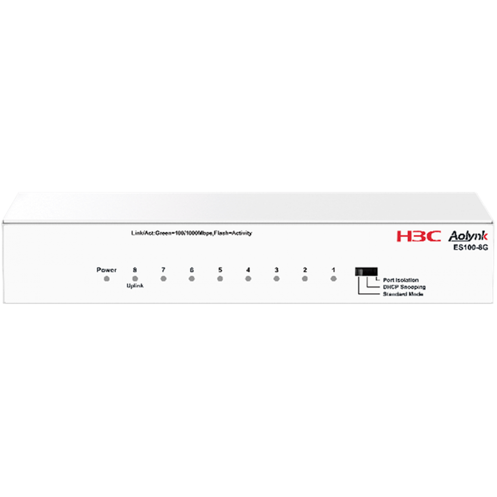 H3C Aolynk ES100-8G 8GE Port Metal Switch