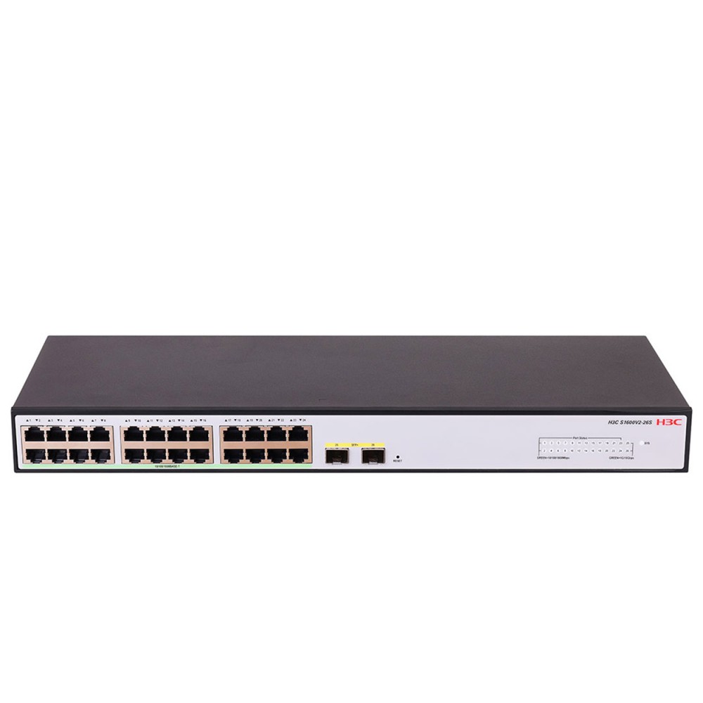 H3C Aolynk S1600V2-26S 24GE Port, 2x 10G SFP+ L2 Yönetilebilir Switch