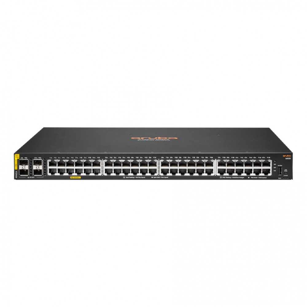 HPE ARUBA R8N85A 6000-48G 48 PORT GIGABIT+4X1GB SFP Yön. 370W POE