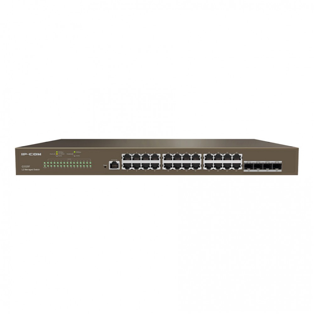 IP-COM G3328F 24GE Port, 4xSFP Cloud Yönetilebilir Switch