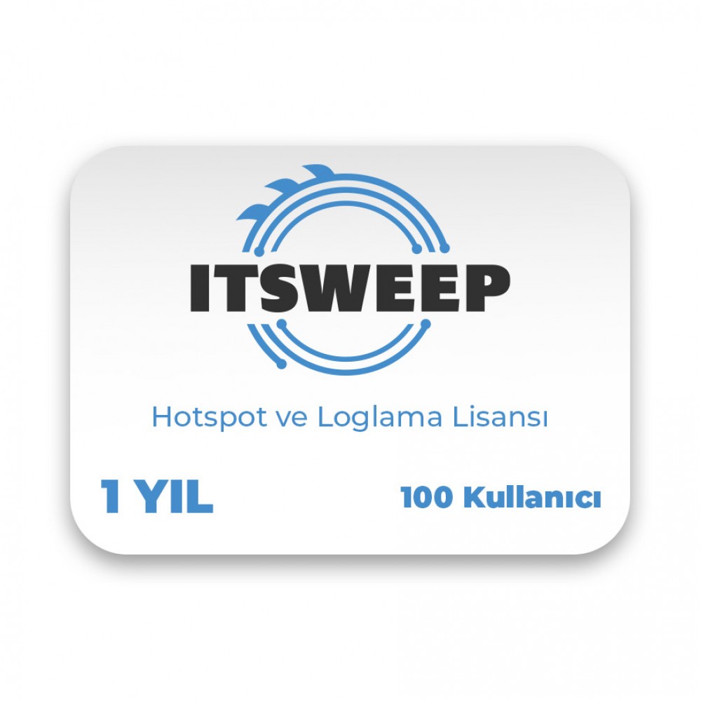 ITSWEEP HS1-100 Hotspot ve Loglama Lisansı - 1 Yıl (100 Kullanıcı)