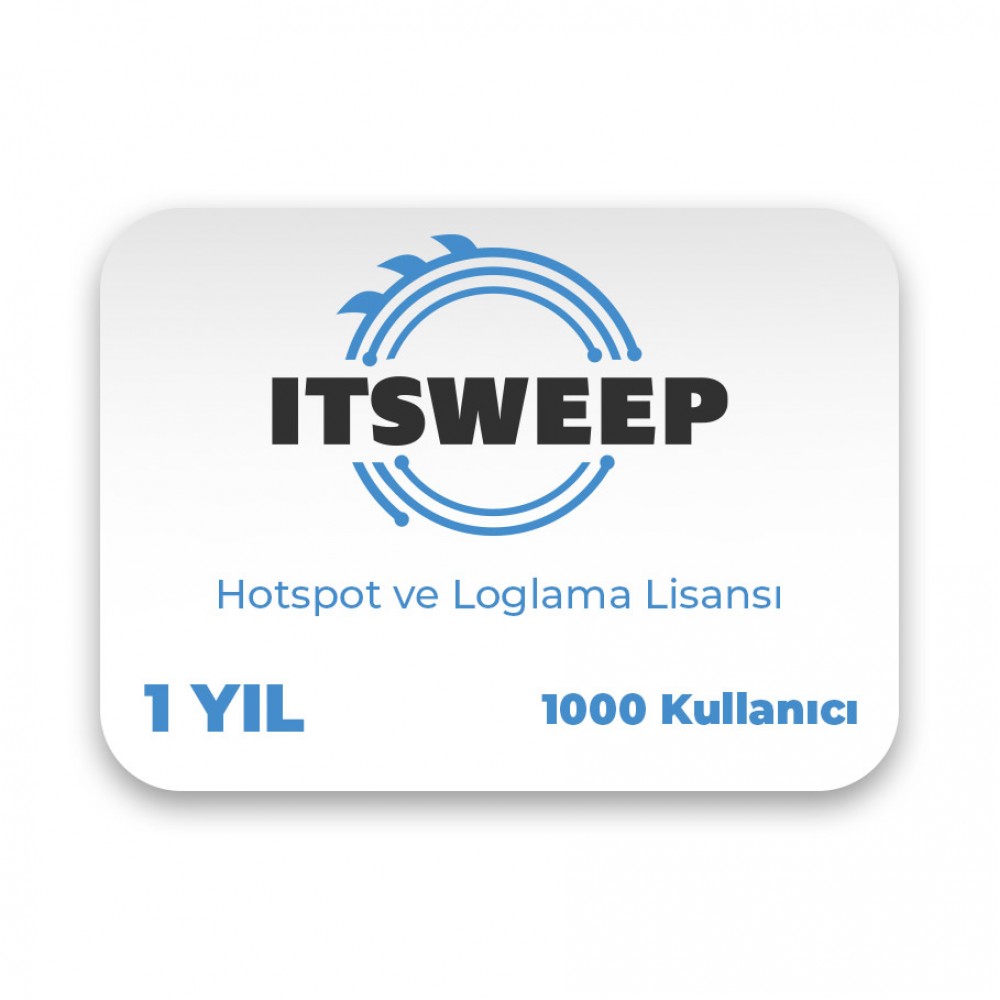 ITSWEEP HS1-1000 Hotspot ve Loglama Lisansı - 1 Yıl (1000 Kullanıcı)