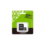 KINGSTON 256GB Canvas Select Plus Gen3 MicroSDXC UHS-I 150MB/S CL10 Card + Adapt
