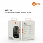 LECOO WS210 SİYAH BLUETOOTH & 2.4G WİFİ WİRELESS CHARGİNG  MOUSE