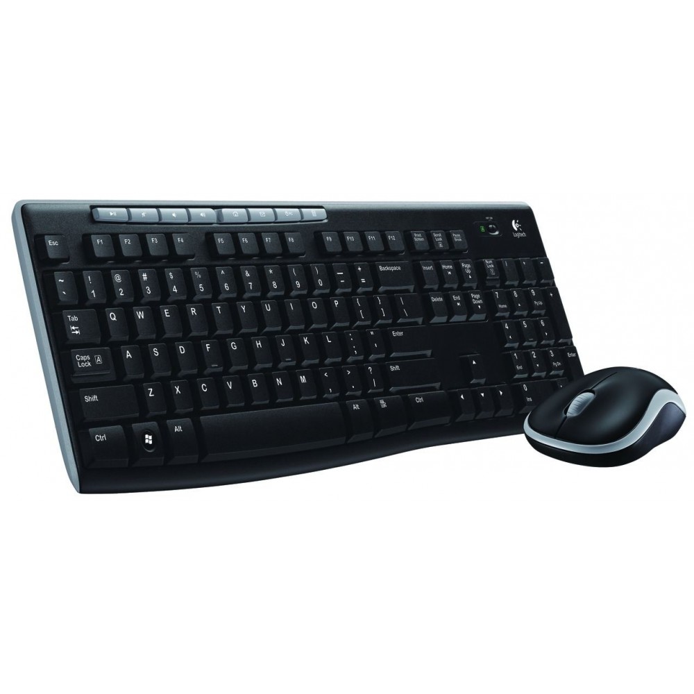 LOGITECH MK270 Kablosuz Klavye Mouse MM Set Siyah (920-004525)