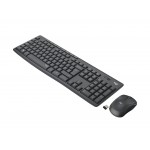 LOGITECH MK295 Kablosuz Klavye Mouse MM Set Siyah (920-009804)