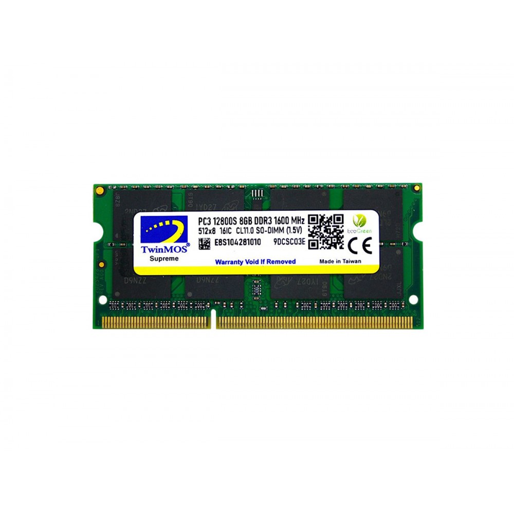 MDD38GB1600N / TwinMOS Sodimm 8 GB 1600MHz 1.5V DDR3  Notebook Ram