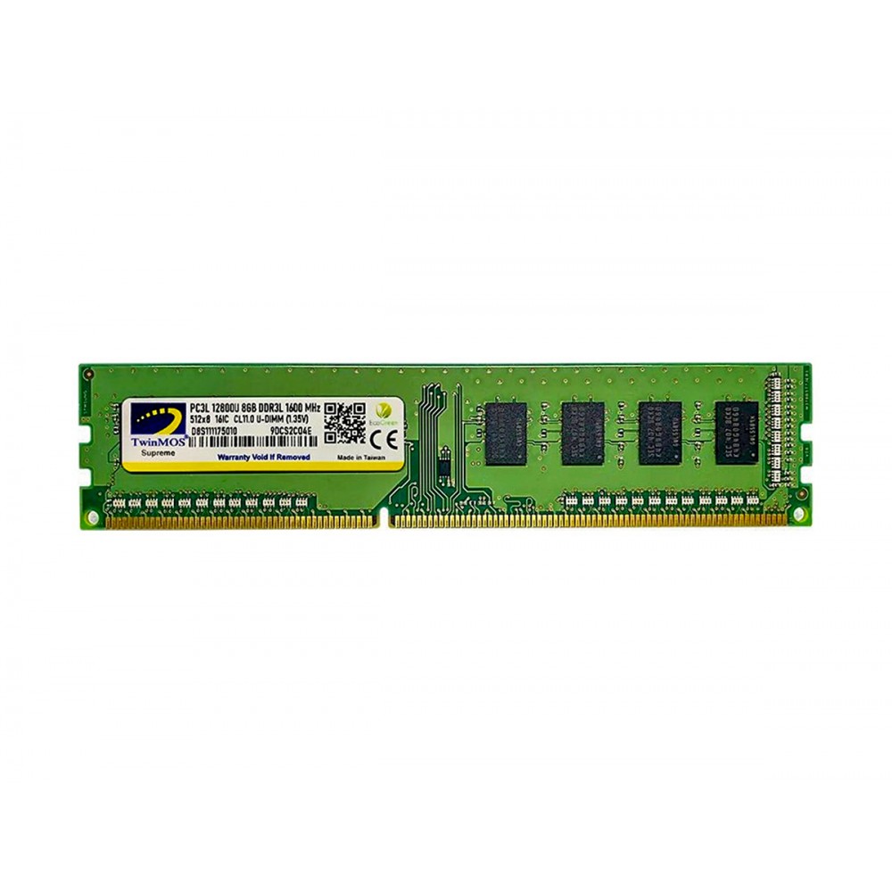 MDD3L8GB1600D / TwinMOS DDR3 8GB 1600MHz 1.35V Low Voltage Desktop Ram