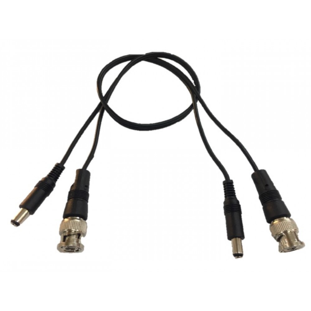 MERVESAN KABLOLU BNC KONNEKTÖR + POWER JAK FİŞ 2.1 MM 2li (MRW-BNC/DC ARA)