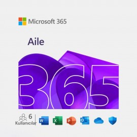 MS 365 AILE 32/64BIT TR/ENG 6 Kullanıcı 1 Yıllık Lisans ESD