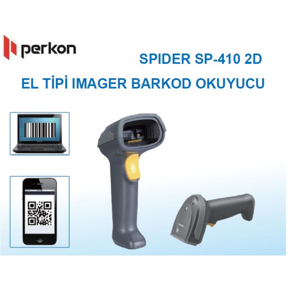 PERKON SPIDER SP410-U/USB 1D-2D (Karekod) Okuyucu