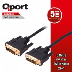 QPORT 5M DVI-D 24 + 1 KABLO (Q-DVI245)