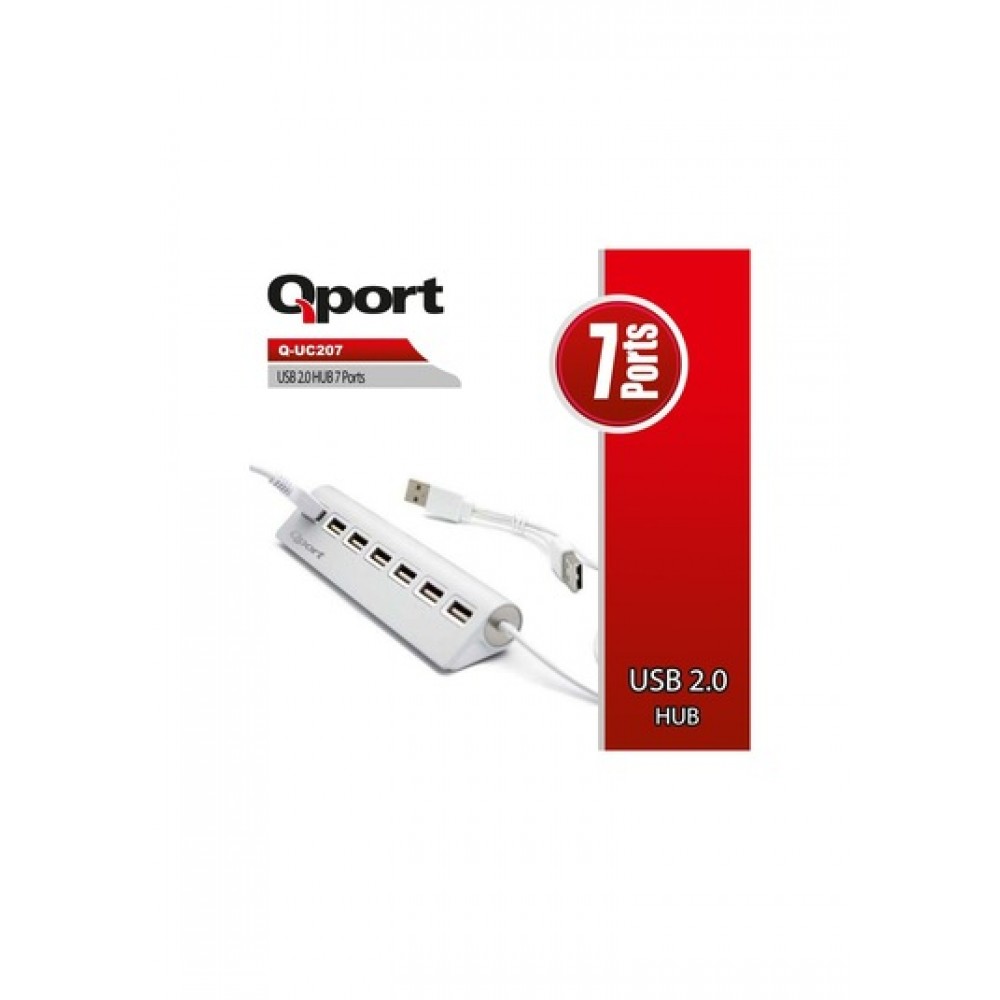 QPORT 7 PORT METAL USB ÇOKLAYICI (Q-UC207)