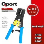 QPORT RJ45 - RJ11- RJ12 YENİ NESİL EZ-RJ45 PENSE (Q-PEN6)