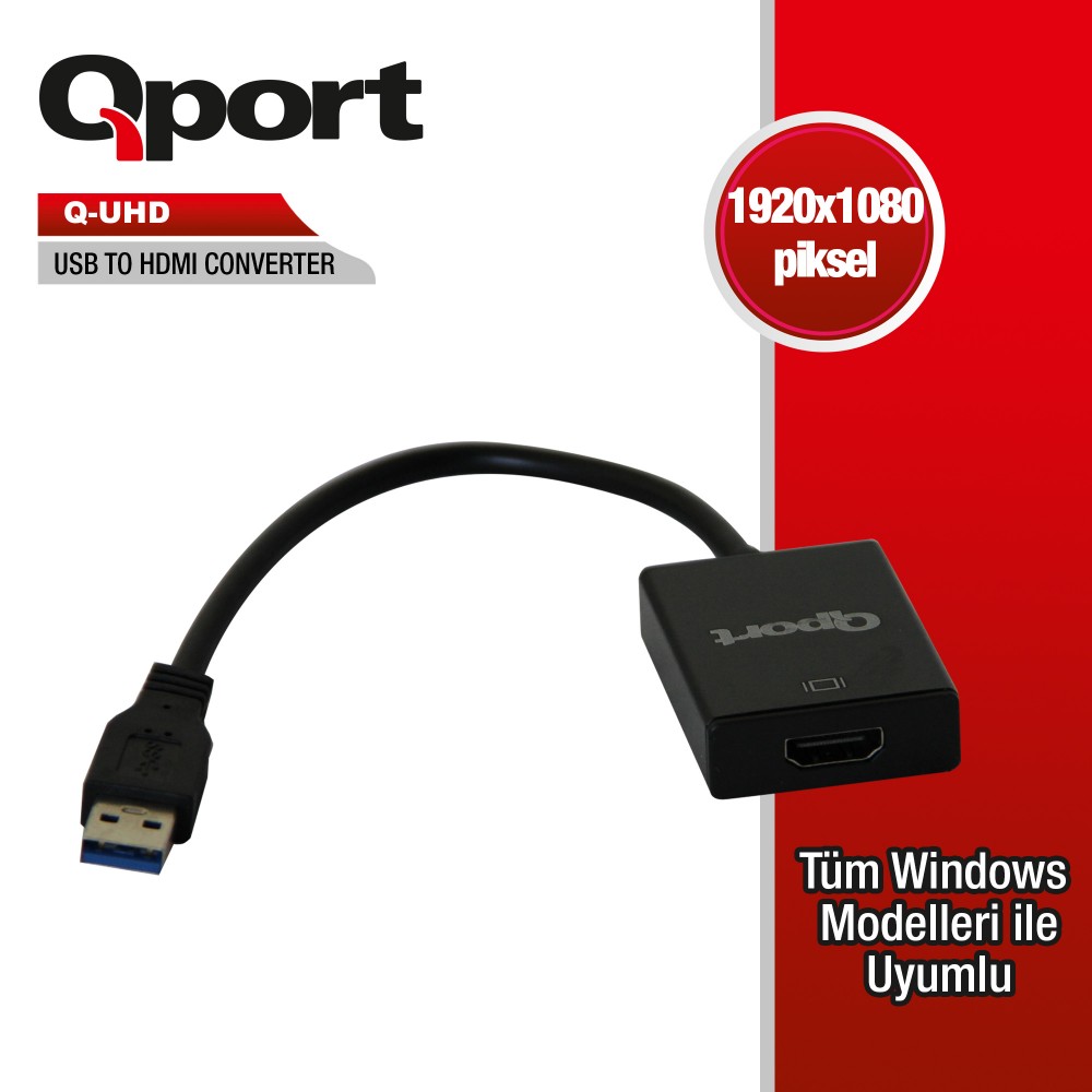 QPORT USB3.0 TO HDMI ÇEVİRİCİ (Q-UHD)