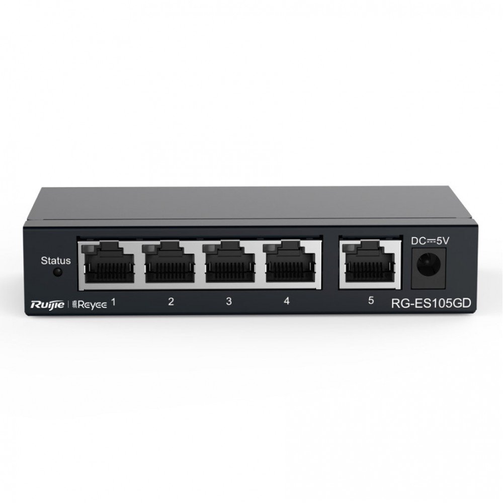 RUIJIE REYEE RG-ES105GD 5 PORT 10/100/1000 METAL YONETILEMEZ SWITCH