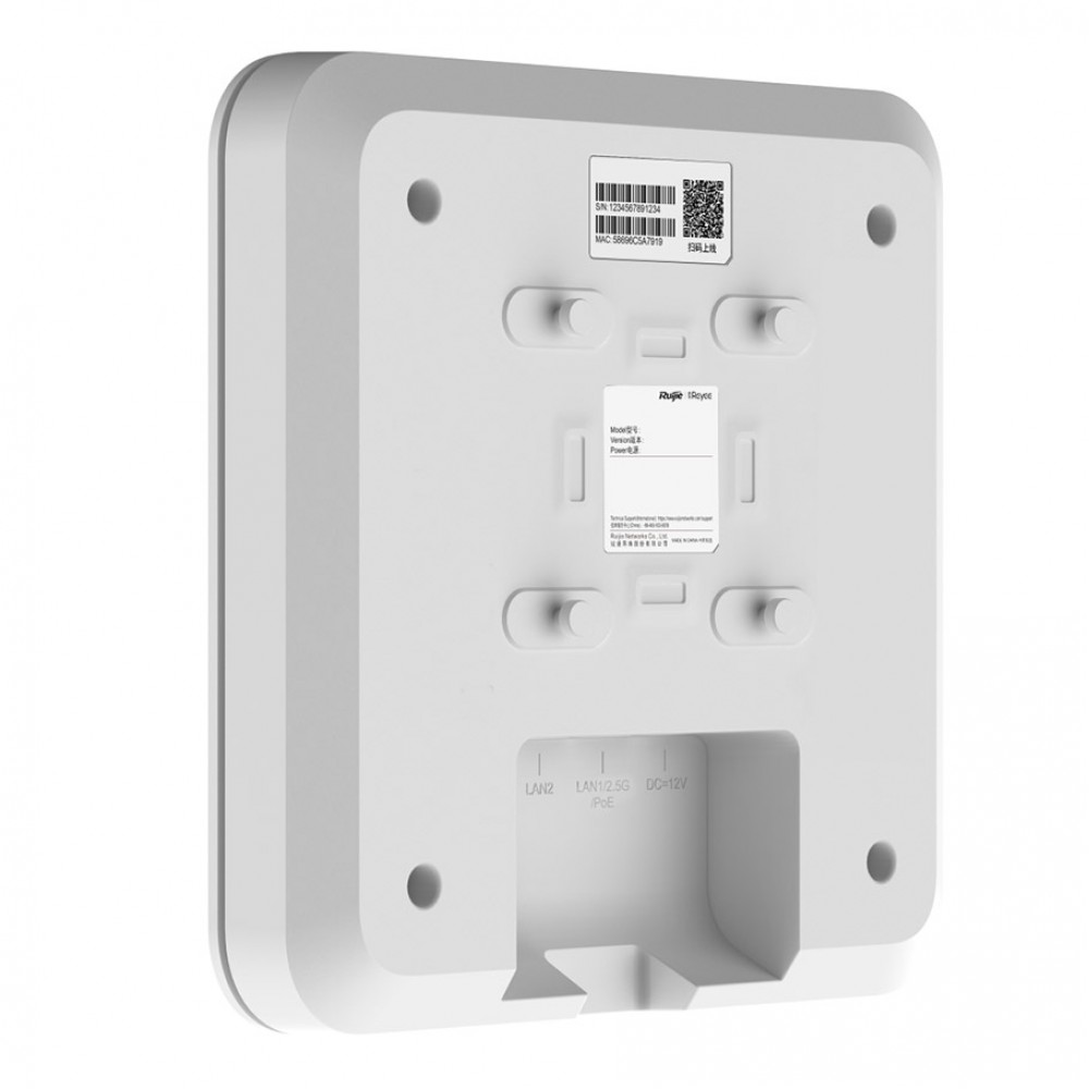 RUIJIE REYEE RG-RAP2260(E) 1xGB+1x2,5GB PORT 2.4/5GHZ 2402MBPS MIMO WiFi6 POE AP