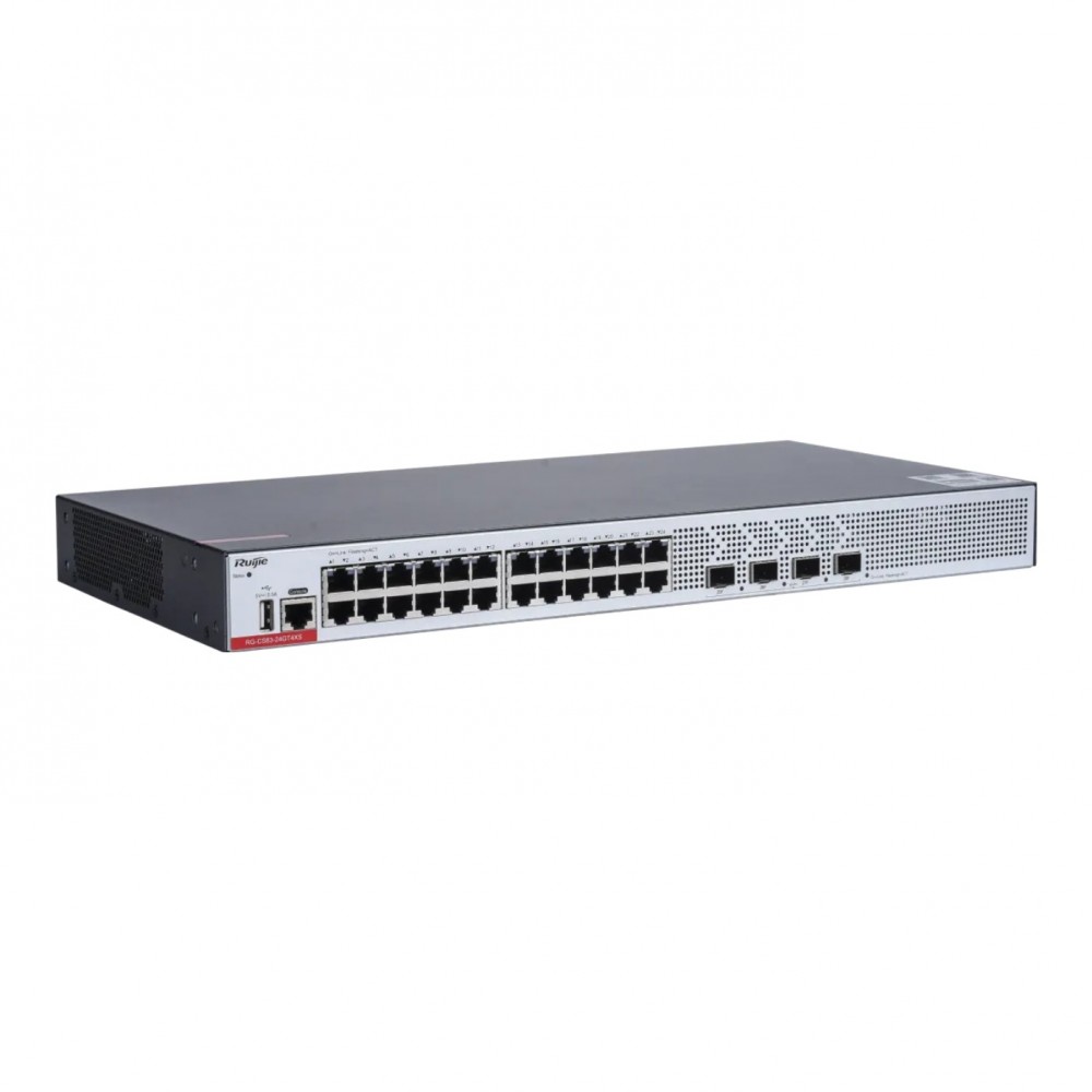 RUIJIE RG-CS83-24GT4XS 24-Port 1GE RJ45 4X10G SFP L-3 Yönetilebilir Switch