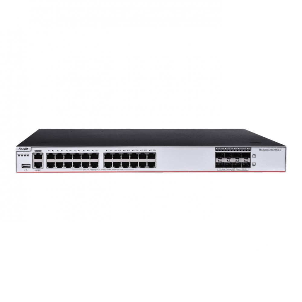 RUIJIE RG-CS85-24GT8XS-D 24-Port 1GE RJ45 8X10G SFP L-3 Yönetilebilir Switch