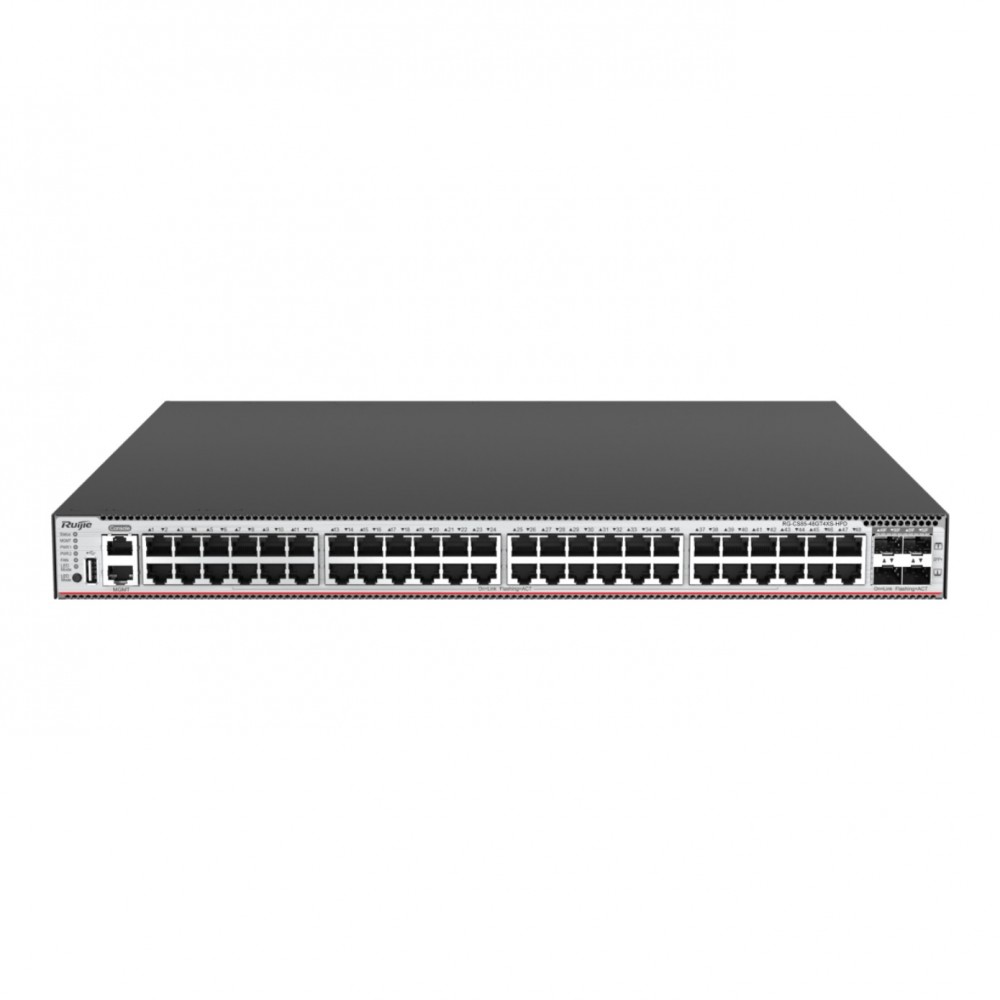 RUIJIE RG-CS85-48GT4XS-HPD 48GE RJ45, Max PoE 1440W, 4X10G SFP L-3 Yönetilebilir