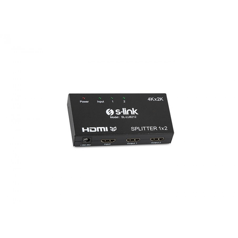 S-LINK SL-LU6212 2 Port 4K*2K HDMI Splitter