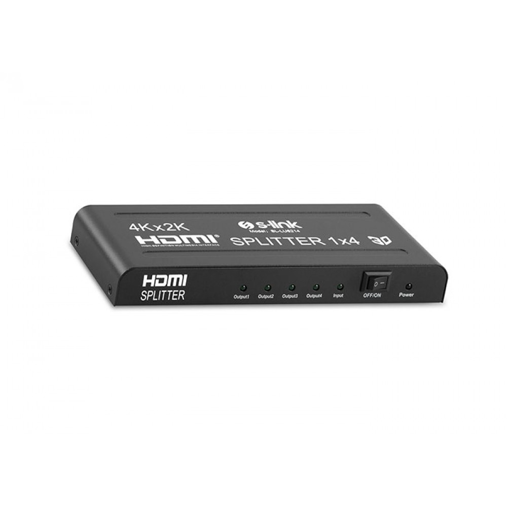 S-LINK SL-LU6214 4 PORT 4K+2K HDMI Splitter Çoklayıcı