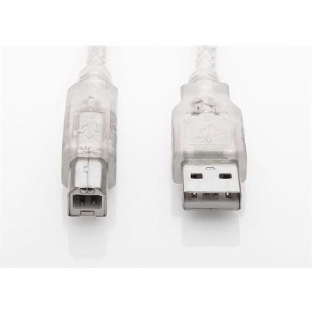 S-LINK SL-U2005  5m Şeffaf USB2.0 Yazıcı Kablosu