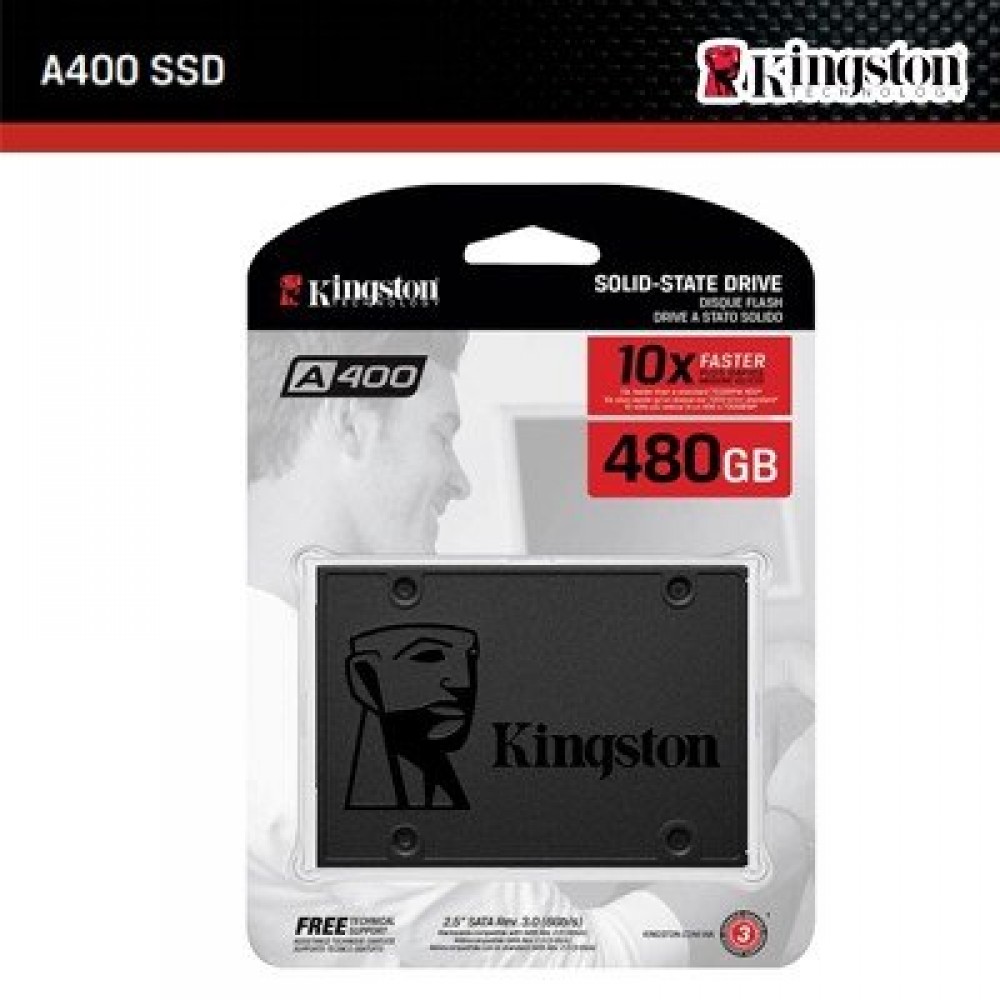 SA400S37/480G / KINGSTON 480 GB SATA3  SSDNow  A400  500/400MB/S  SSD