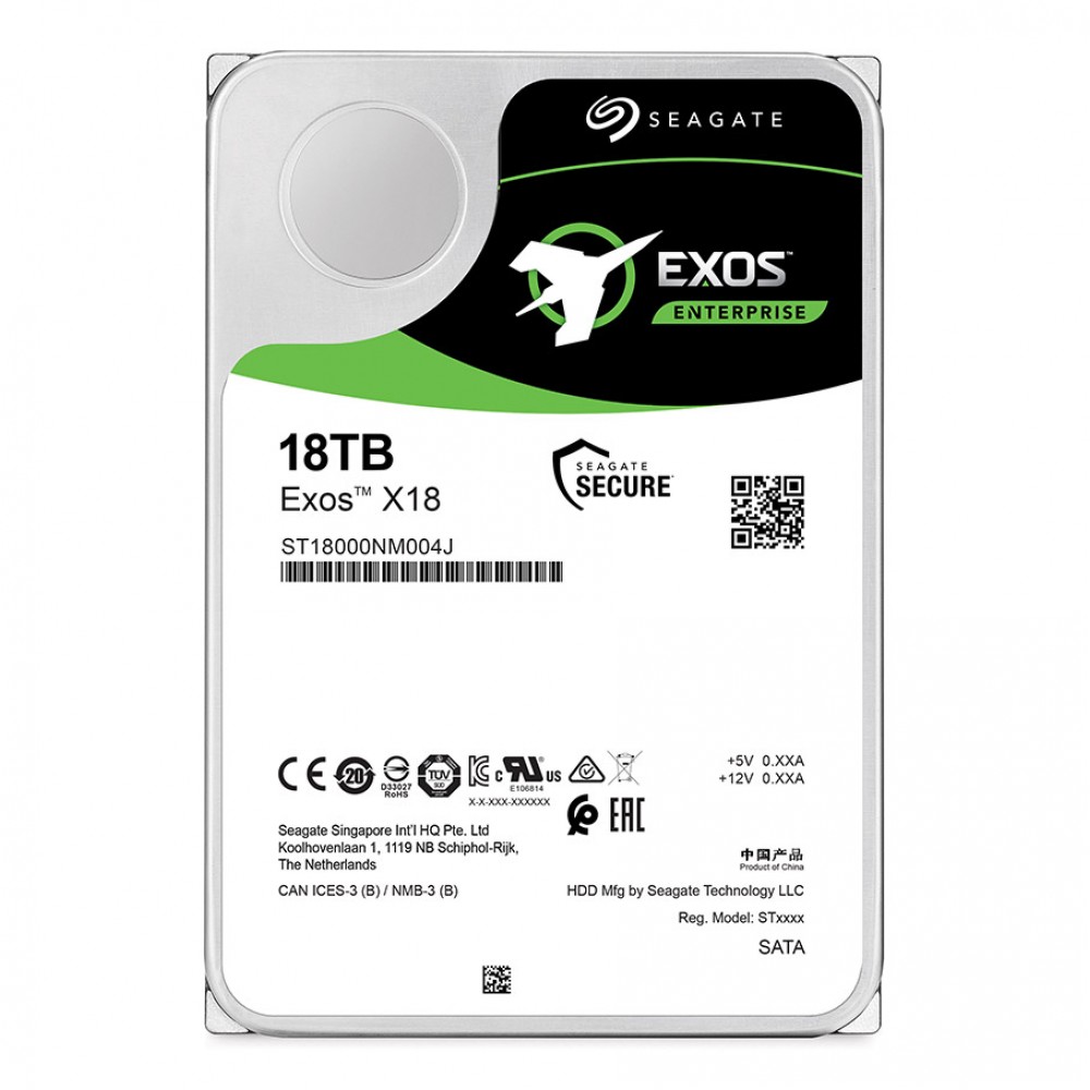 SEAGATE EXOS Enterprise 18 TB SATA X18 512E 7200RPM 256MB