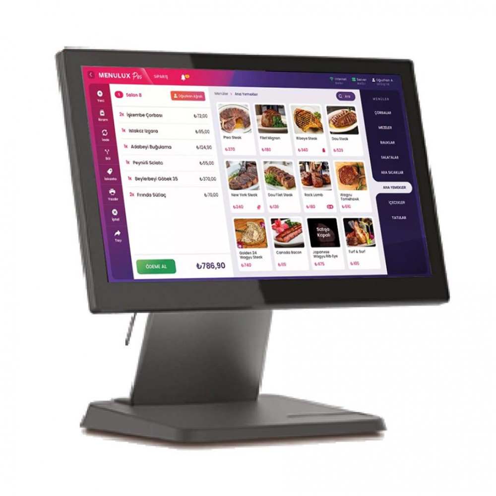 SPENTA SP-156I 15,6" i5 (4. Nesil) 8GB RAM 128 SSD 11.6" Çift Ekran Pos PC