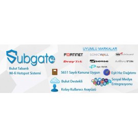 SUBGATE SG1-C50 Hotspot Lisansı - 1 Yıl (50 Kullanıcı)