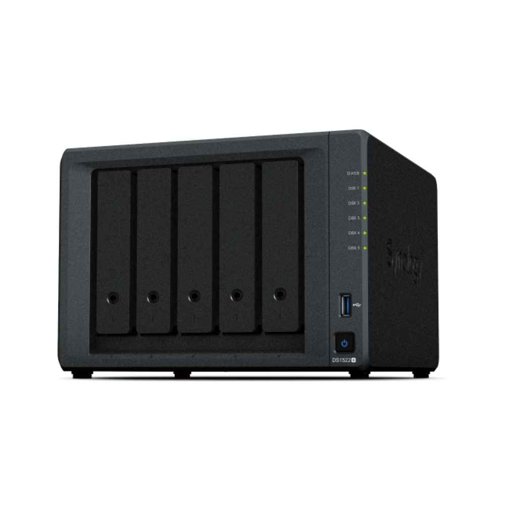 SYNOLOGY DS1522Plus (5 Yuvalı, 4xGE, 2xEsata) Nas Depolama Ünitesi