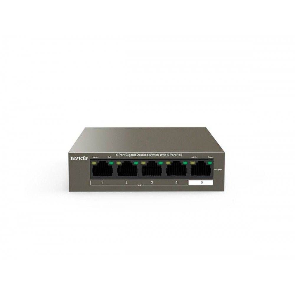 TEG1105P-4-63W / TENDA TEG1105P-4-63W 5-Port Gigabit (4xPoE 63W) Desktop Switch