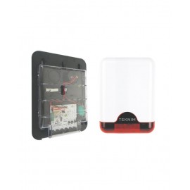 TEKNİM VAS-741RP Kırmızı Pencereli Harici Siren (Plastik İç Koruma)