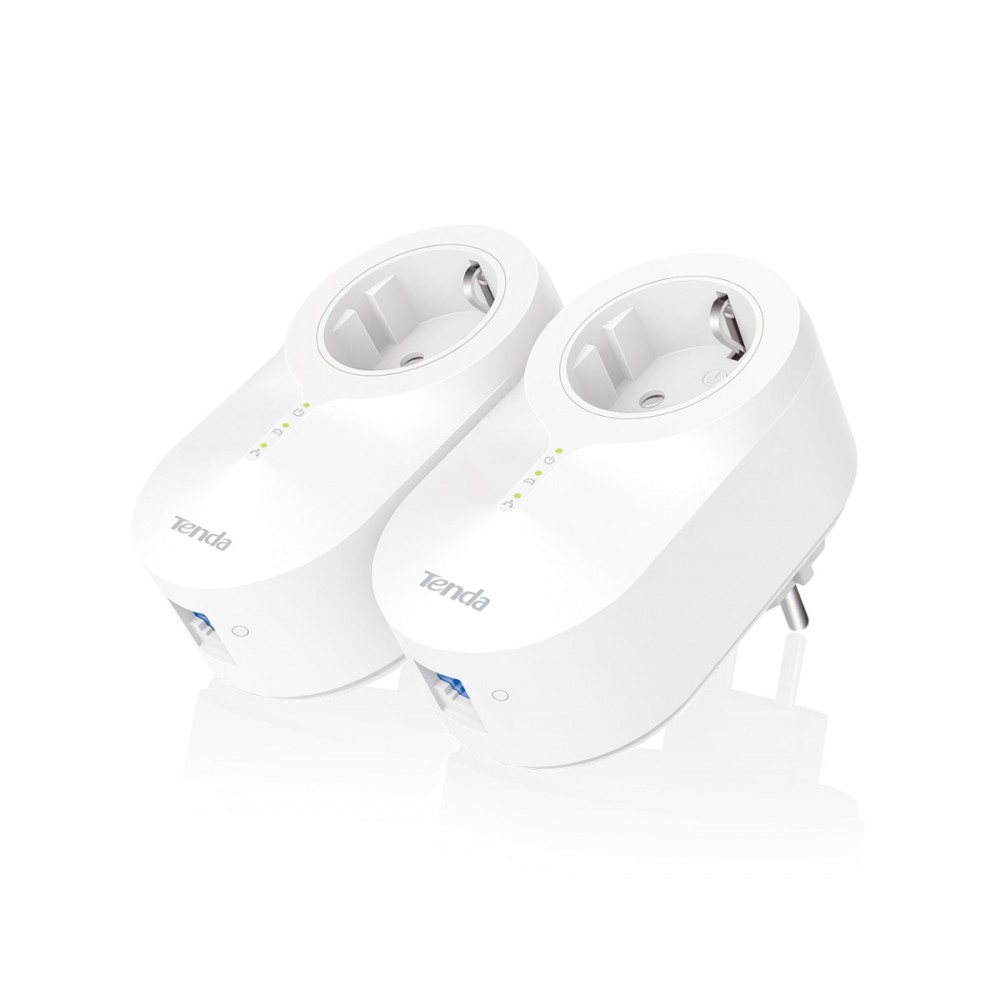 TENDA PH6 AV1000 Gigabit Passthrough Powerline Adapter Kit