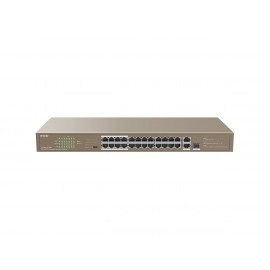 TENDA TEF1126P-24-250W 24FE PoE Port (250W), 1GE Uplink, 1xCombo SFP Switch