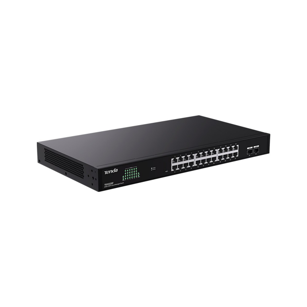 TENDA TEG2226F 24GE Port, 2x SFP Bulut Yönetilebilir Switch