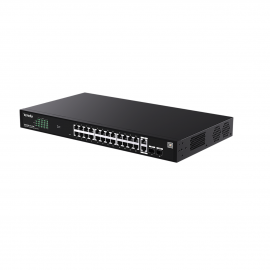 TENDA TEG2228P-24-410W 24GE PoE Port (410W), 2x Uplink, 2x SFP Cloud Managed SW