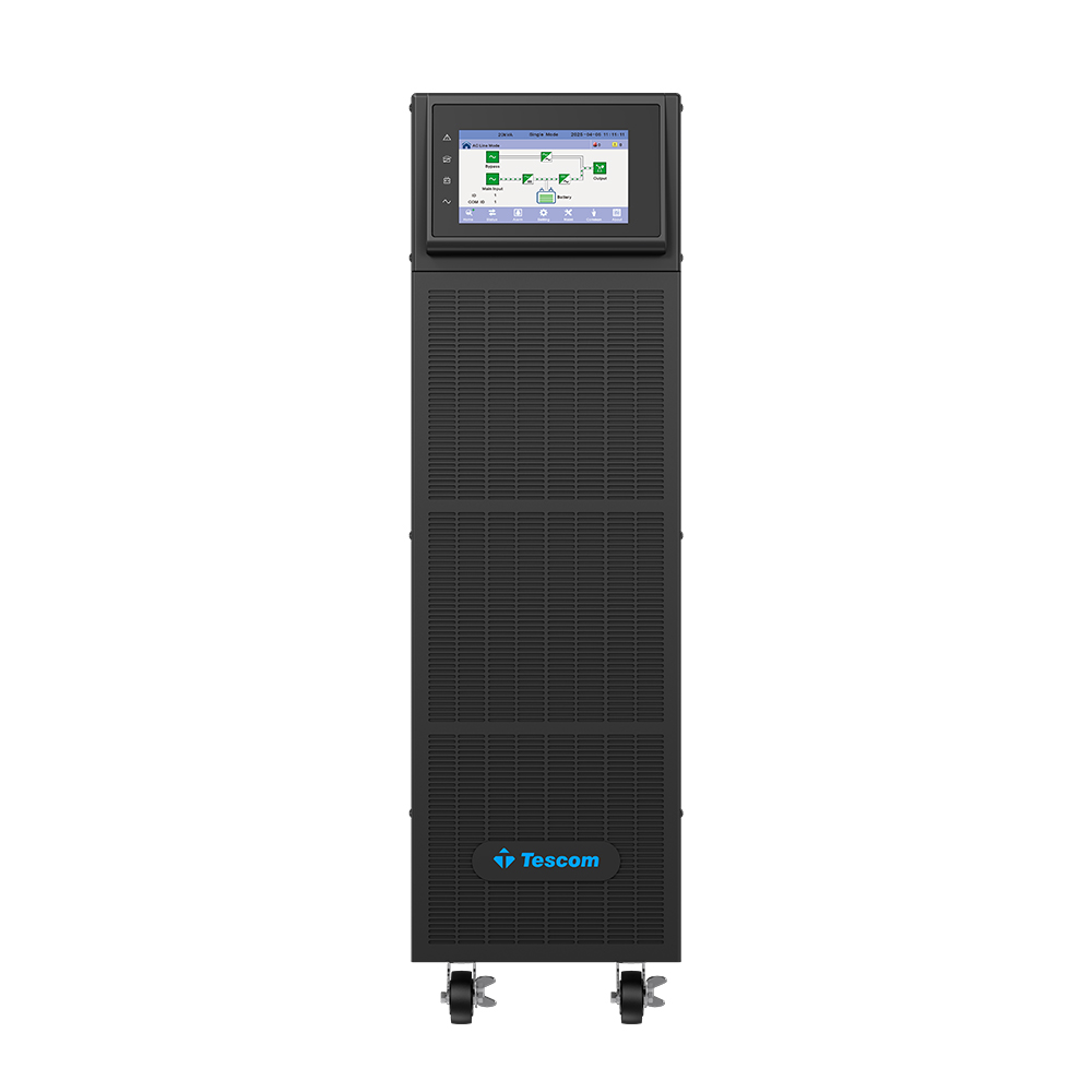 TESCOM Teos+ 20 kVA 3F/1F (40 x 7AH)  5/10dk Online UPS