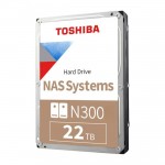 TOSHIBA N300 22 TB N300 7200RPM SATA3 512MB 7/24  1-8  Yuvalı Nas için