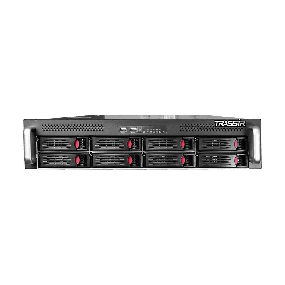 TRASSİR NeuroStation 8800R/128-S RAID INT 128 Kanal 2U 8 Yuvalı NVR Kayıt Cihazı