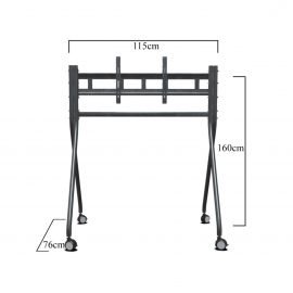 TRK-501-A Endüstriyel, Universal 42", 55",65", 75"Tekerlekli TV, Ekran Standı
