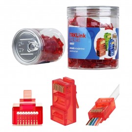 TRKLink EZ RJ45 KONNEKTÖR (KIRMIZI) 100 'lü PAKET YENİ NESİL