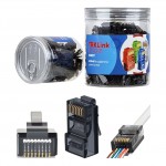TRKLink EZ RJ45 KONNEKTÖR (SİYAH) 100 'lü PAKET YENİ NESİL