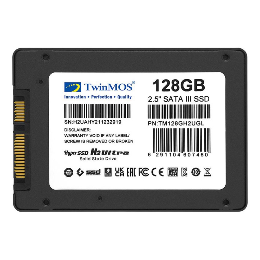 TwinMOS 128GB 2.5" SATA3 SSD 580Mb-550Mb/s TLC 3DNAND