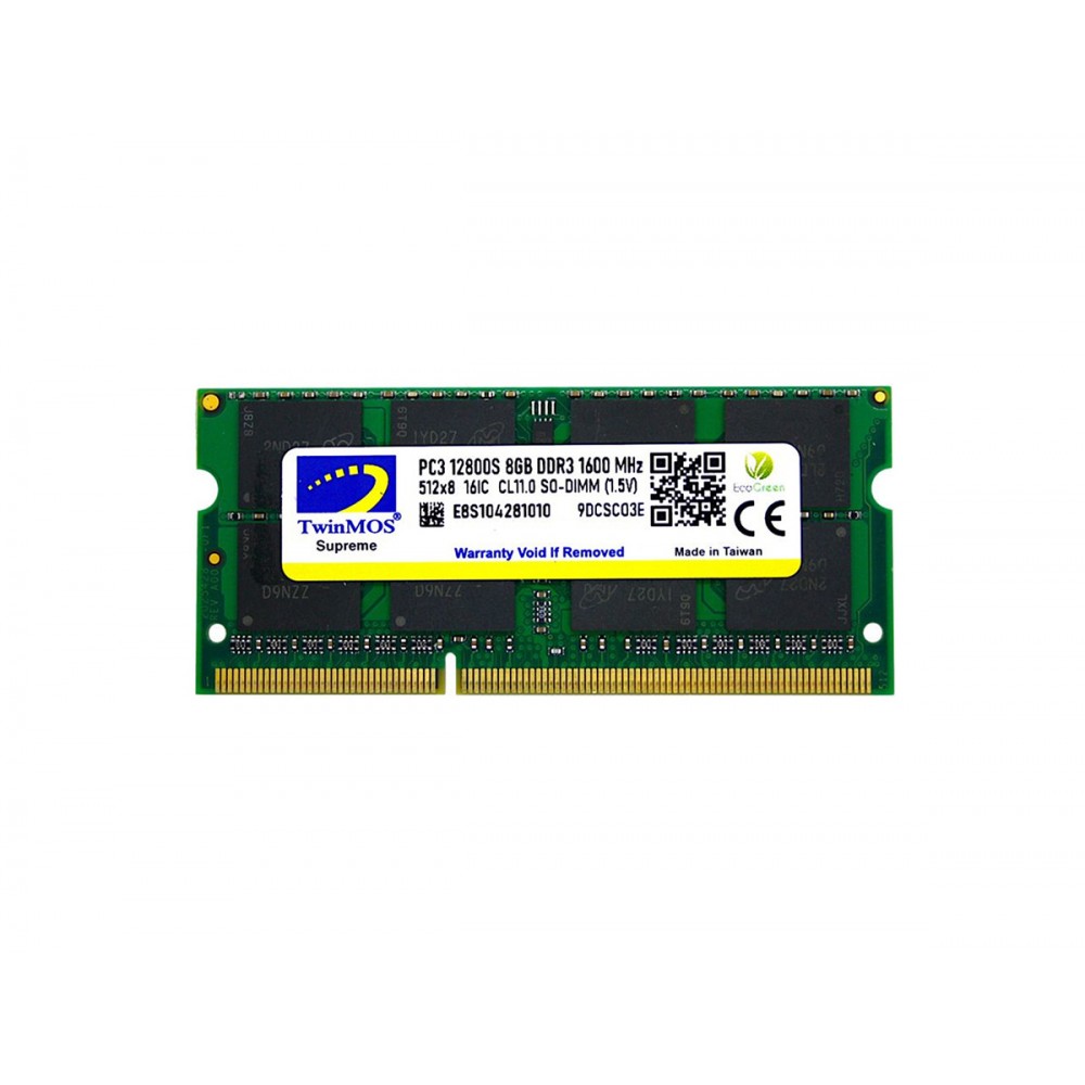 TwinMOS Sodimm 4 GB 1600MHz 1.35V Low Voltage DDR3  Notebook Ram