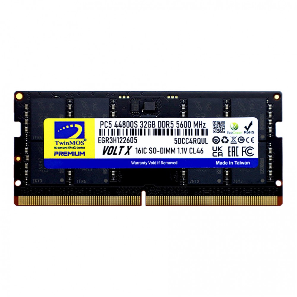 TwinMOS Sodimm DDR5 32 GB 5600MHz CL46 Notebook Ram