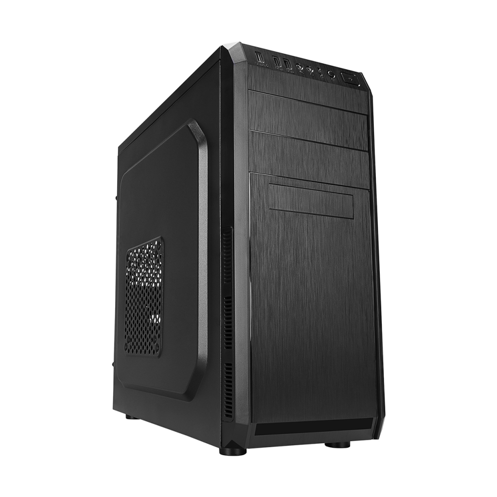 EVEREST 318B 300W Peak Siyah Metal Panel ATX Mid-T PC Kasası