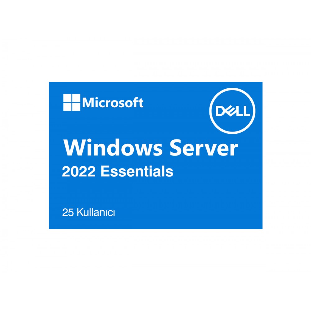 W2K22ESN-ROK / DELL Windows Server 2022 Essentials Ed ROK (25 Kullanıcı)